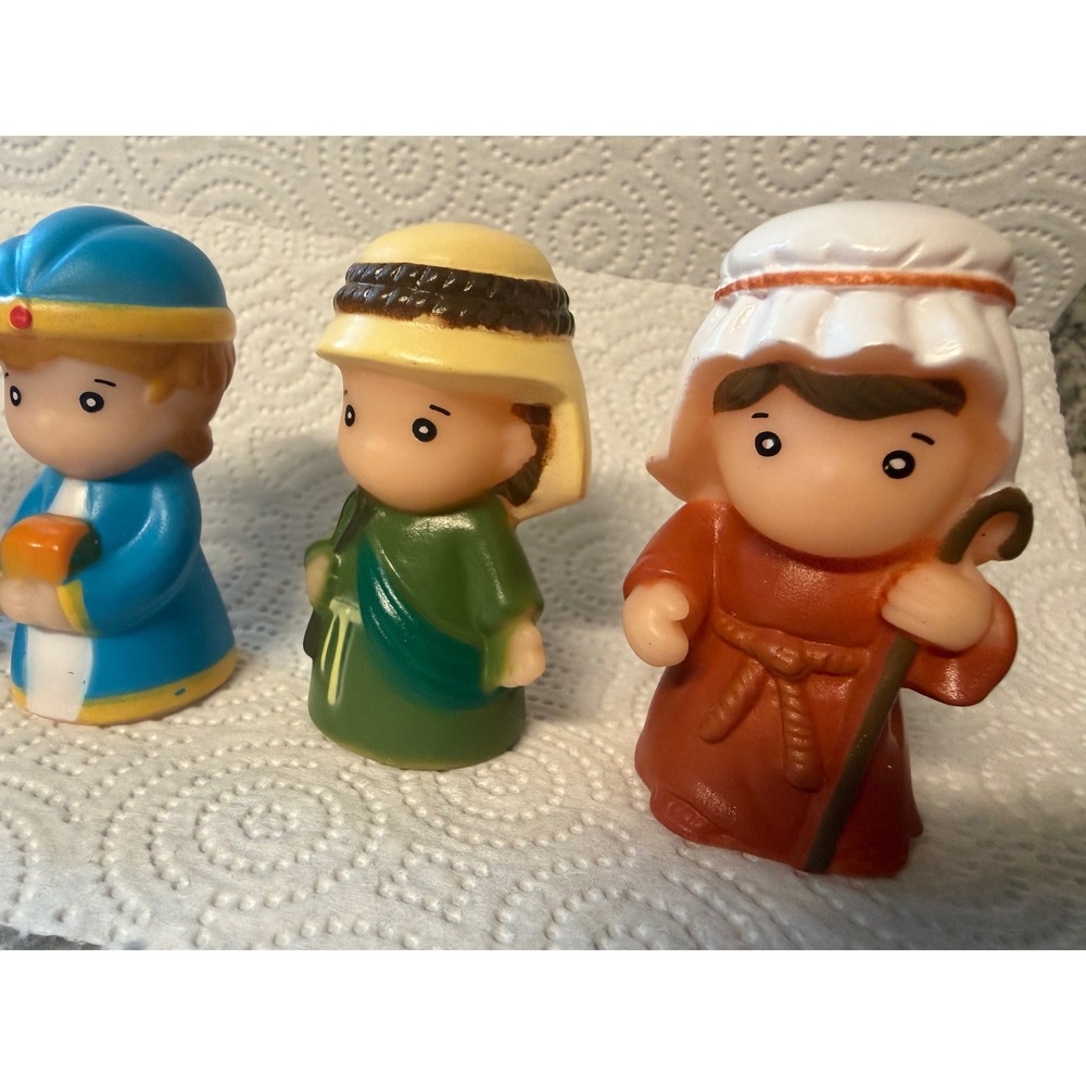 Fisher Price Little People Nativity Three Wise Men Kings Shepherds Figures Lot 5 - Picture 4 of 6